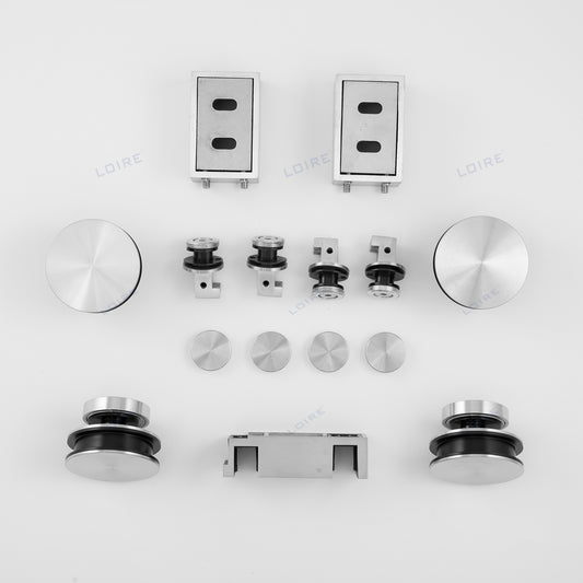 Soft-Close Sliding Door Shower Hardware Kit | Max 60KG Load | Double Door Design S018 Accessories 1
